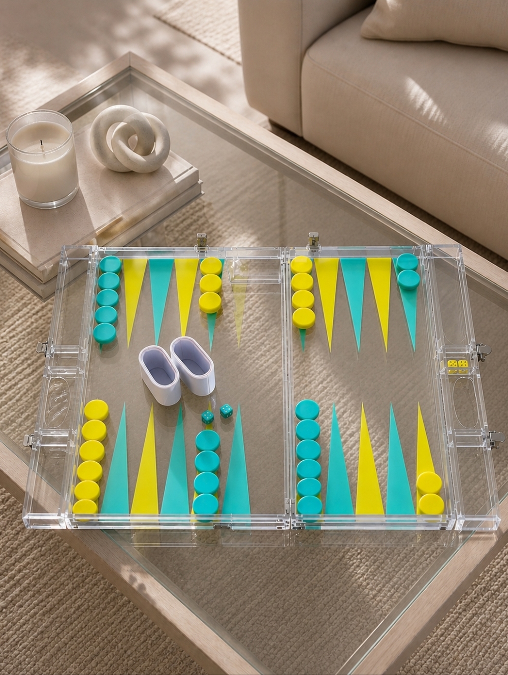 Drunk Elephant Pachgammon Acrylic Backgammon Set PR Limited